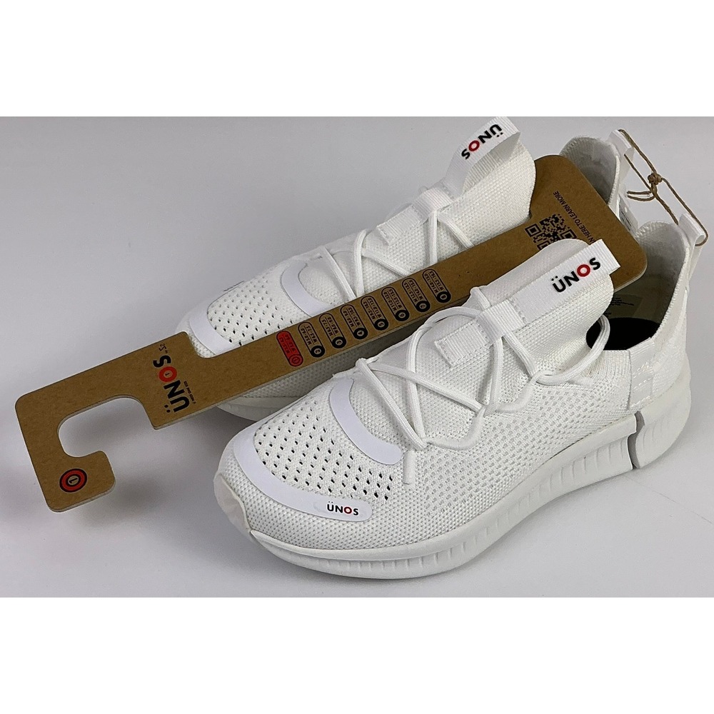 Ünos White Mesh Sneakers Unisex Size 1 M3.5-4.5 W5-6 Lightweight Comfort